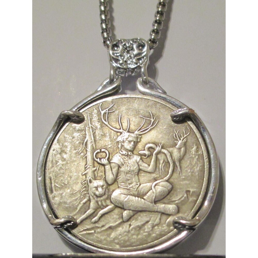 Celtic Lore NEW- Cernunnos  & Morrigan  Necklace- Two Necklaces in One